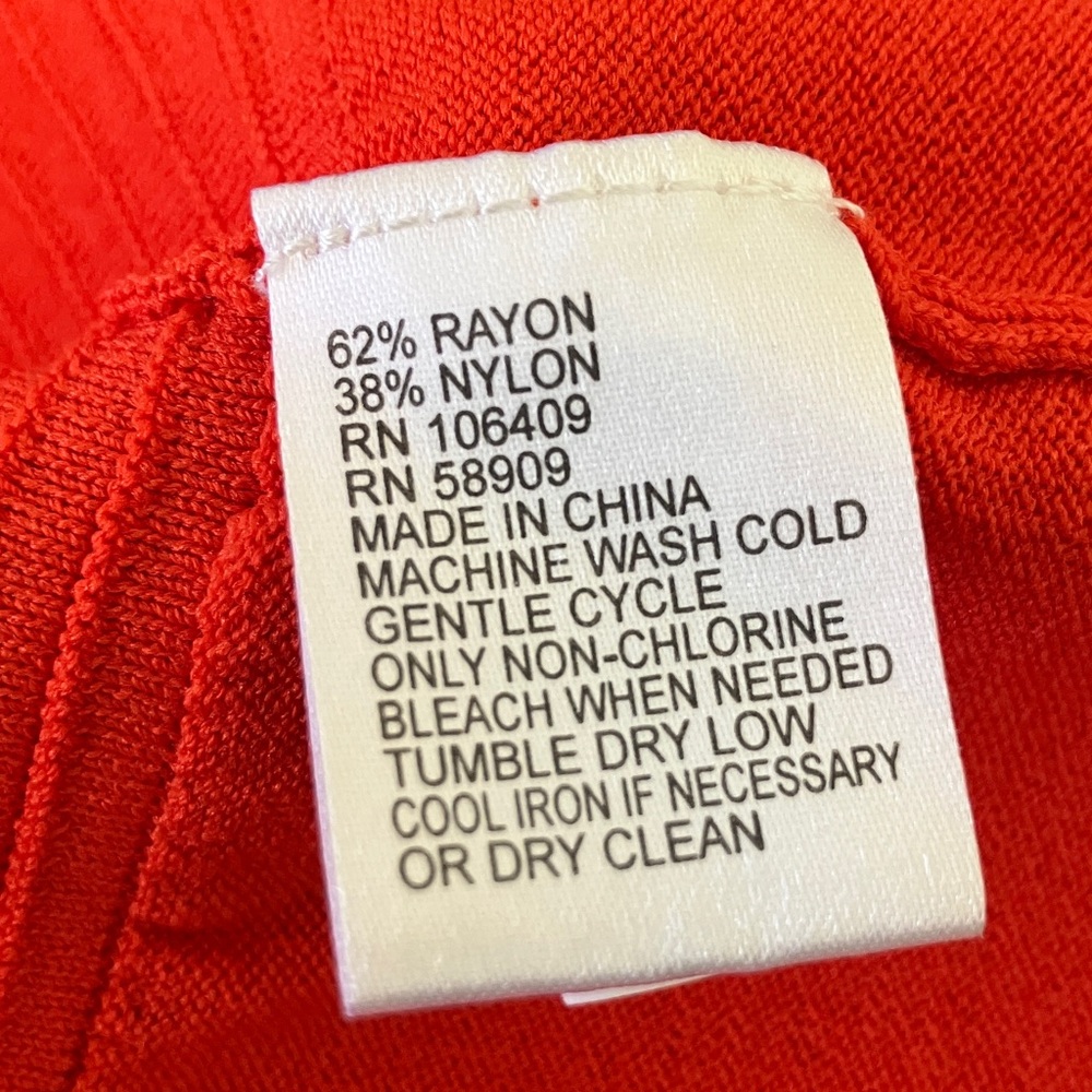 Daniel Cremieux Orange Knit Women's Top size Small great‎ quality - Picture 6 of 6